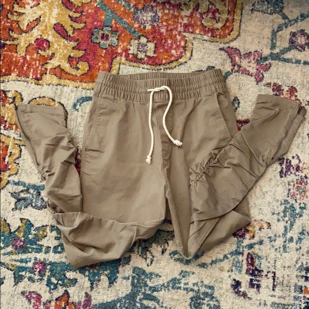 Khaki joggers